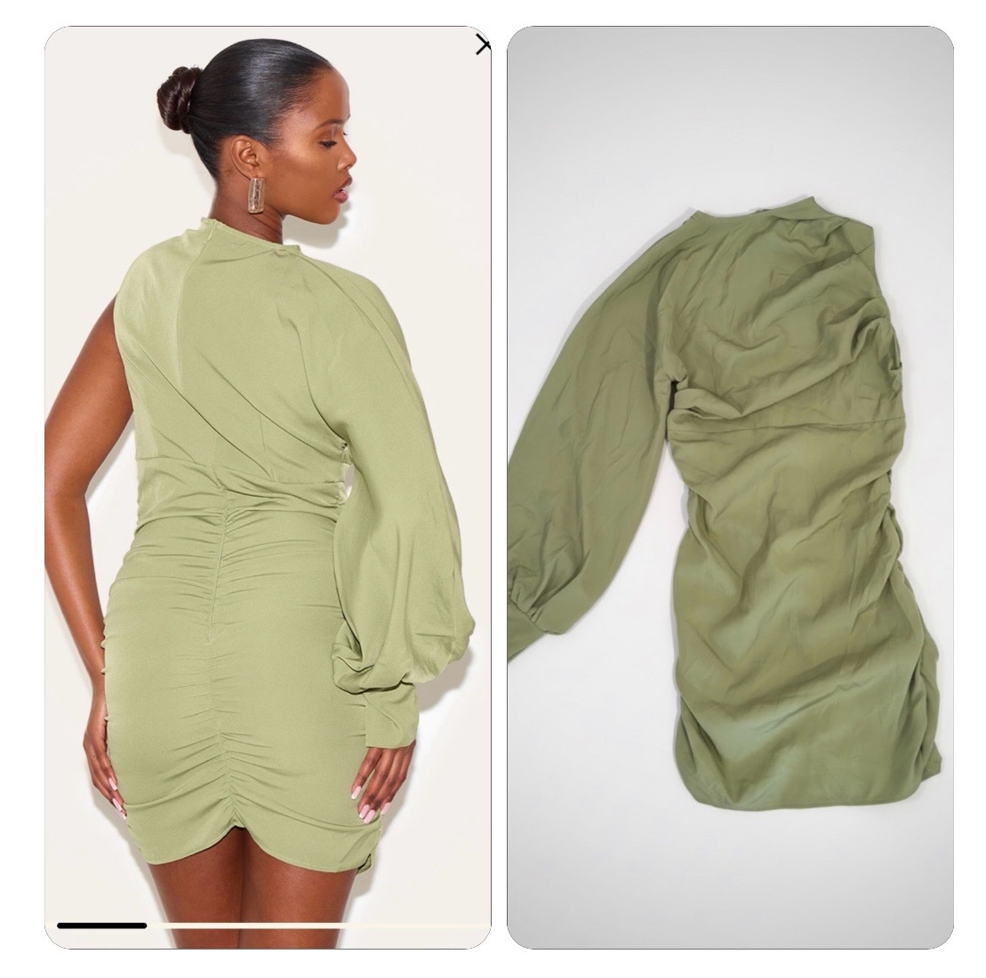 Robe avec manche de la marque pretty little things
