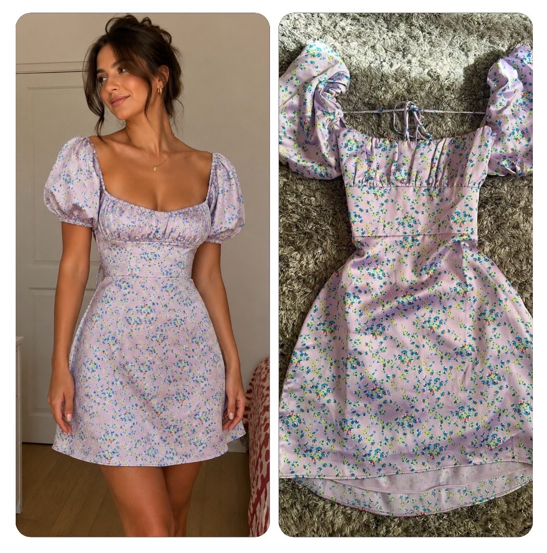 Robe satine zara 