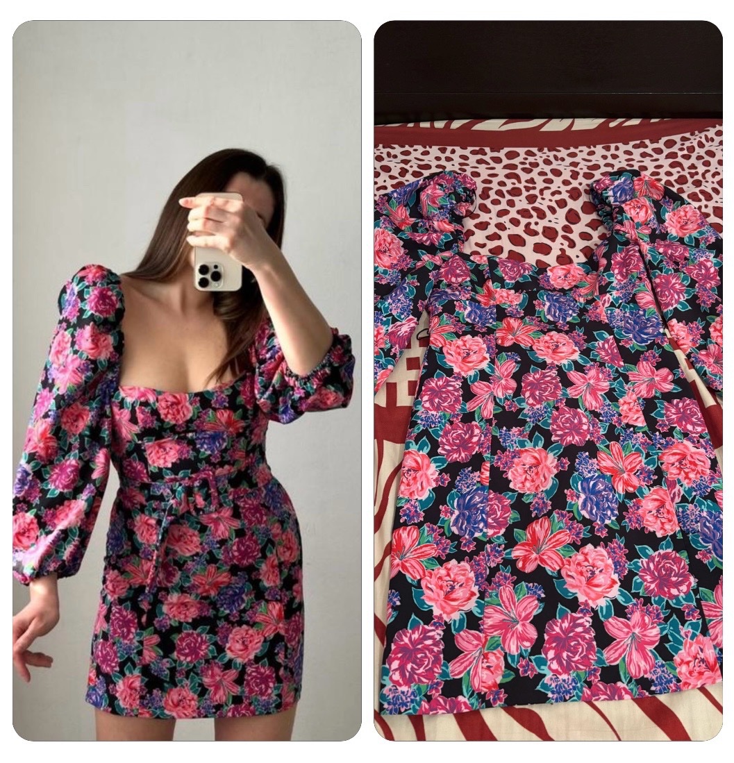 Robe print floral de la marque zara