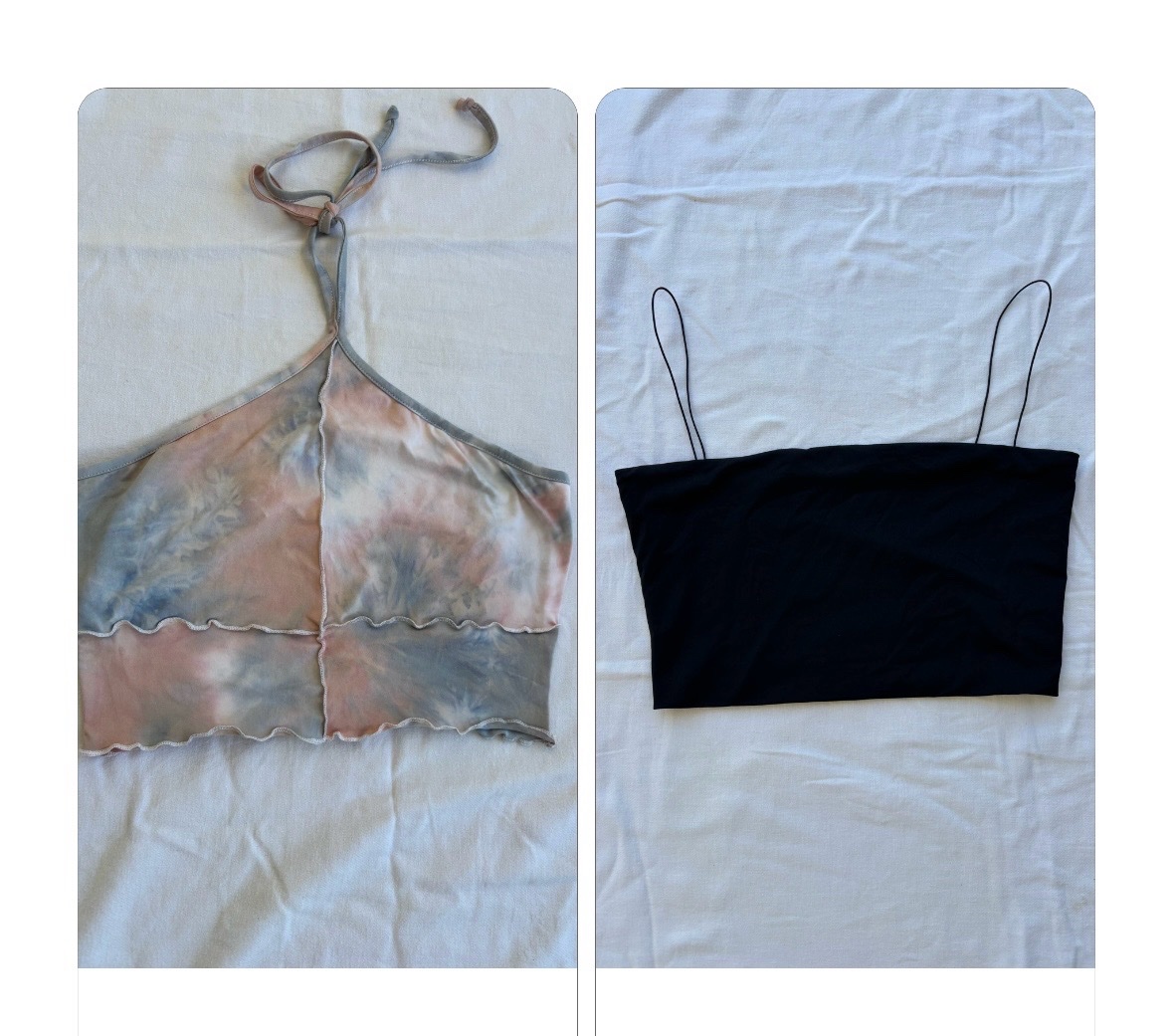 Promo : 2 crop top elastique taille M