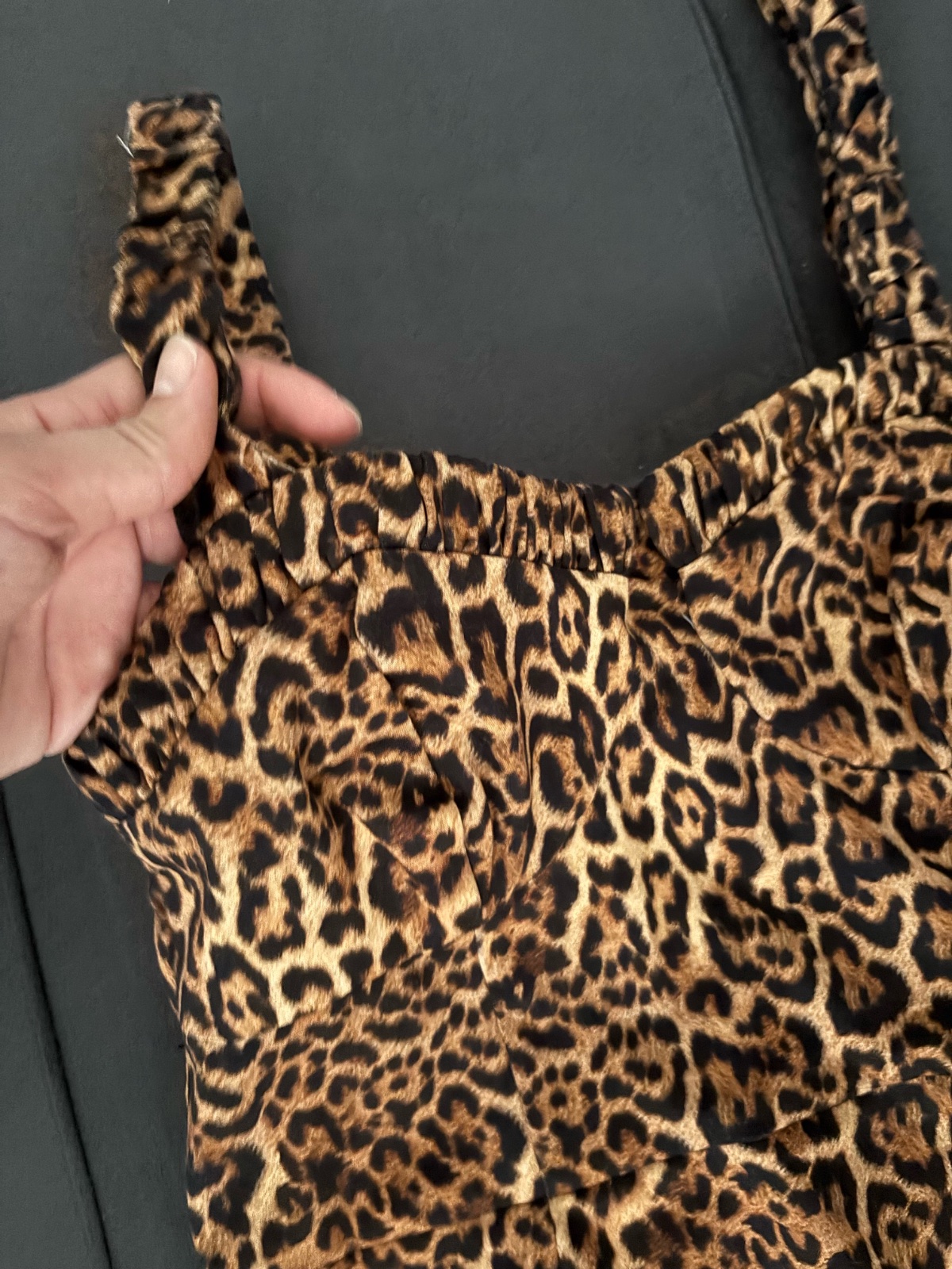 Robe zara tigree courte