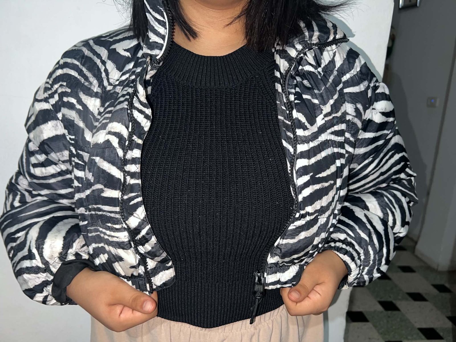 Veste Bershka Zebra 🖤🤍 – Taille XS