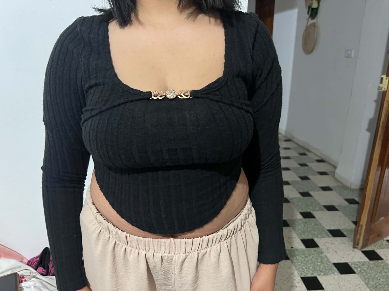 Pull noir SHEIN femme – Taille L 