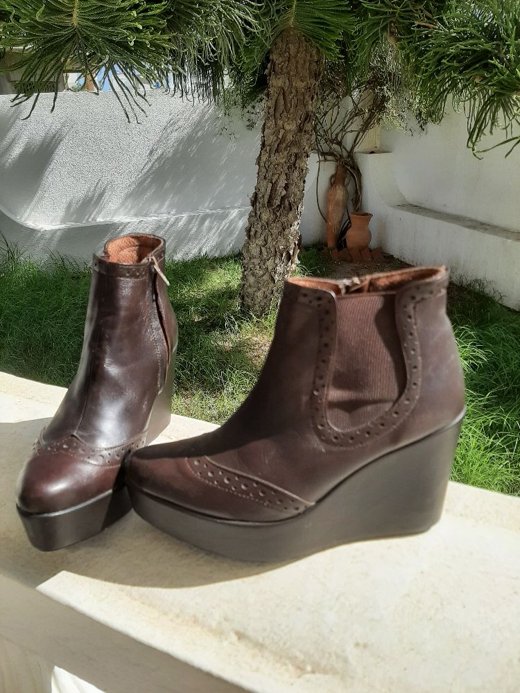 Bottine cuir