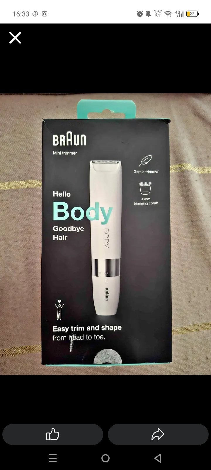 Braun unisexe body