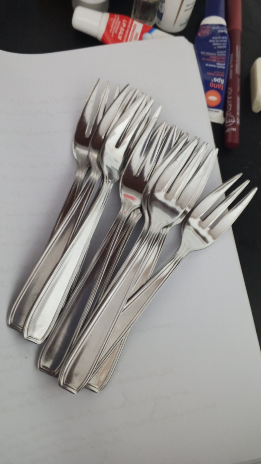 Lot de 12 fourchettes inox
