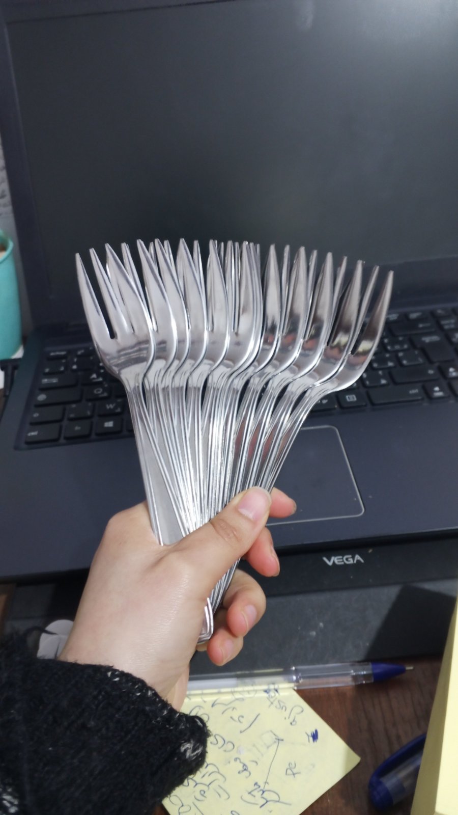 Fourchettes inox peu utilisés