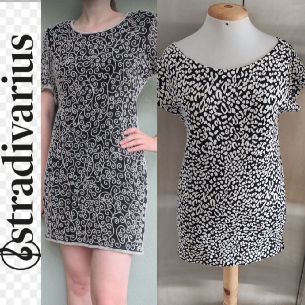 Très jolie robe courte à motifs de STRADIVARIUS chic taille 36/38 