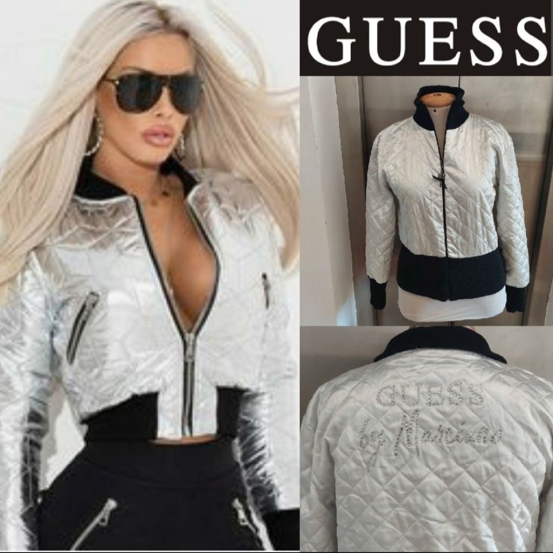 Subliiiiime ❤️❤️❤️❤️❤️ veste courte bicolore matelassée GUESS taille 40/42  
