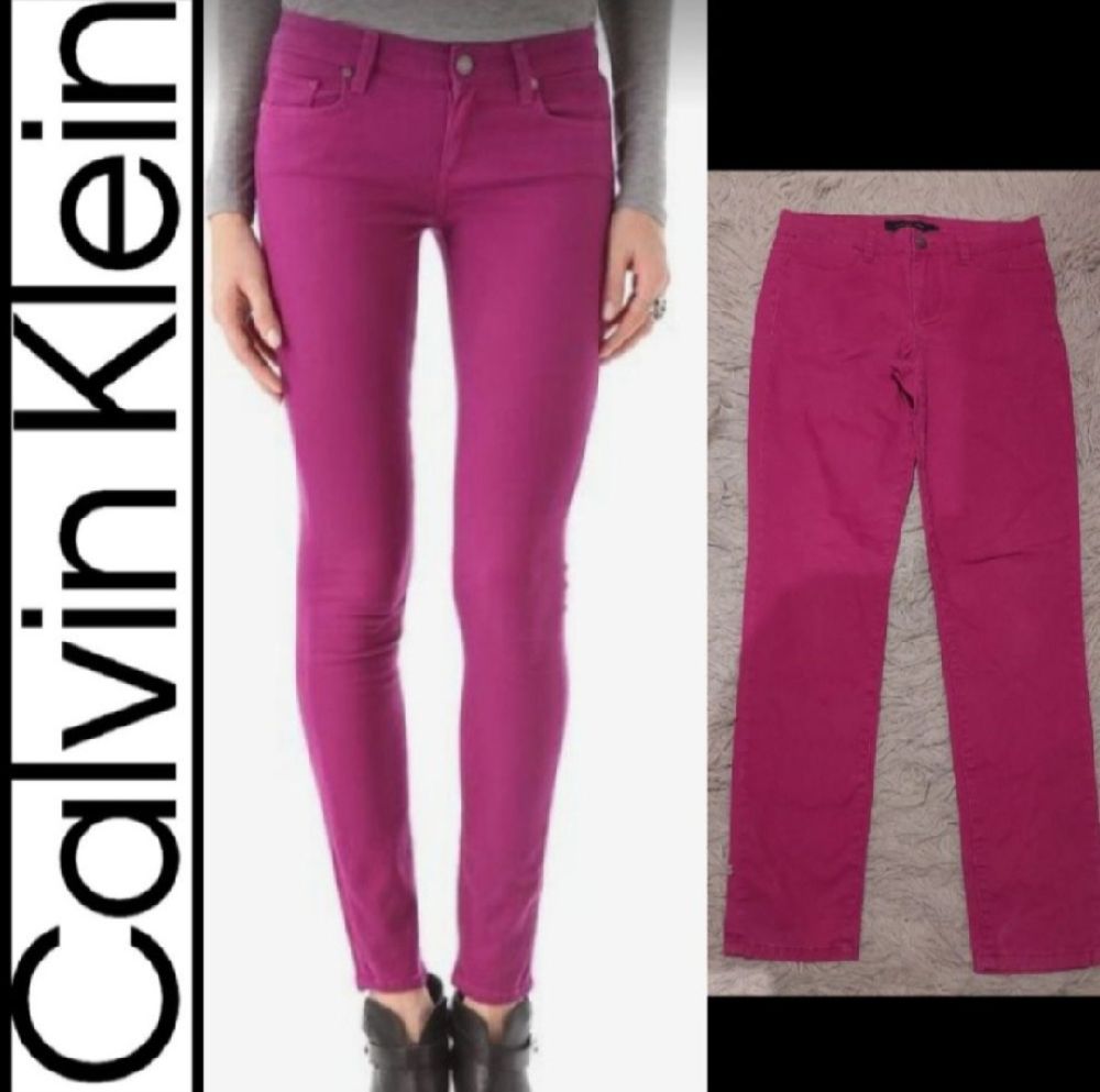 SUBLIIIIIME ❤️ ❤️ ❤️ ❤️ ❤️ pantalon jean skinny rose fushia de CALVIN KLEIN taille 38