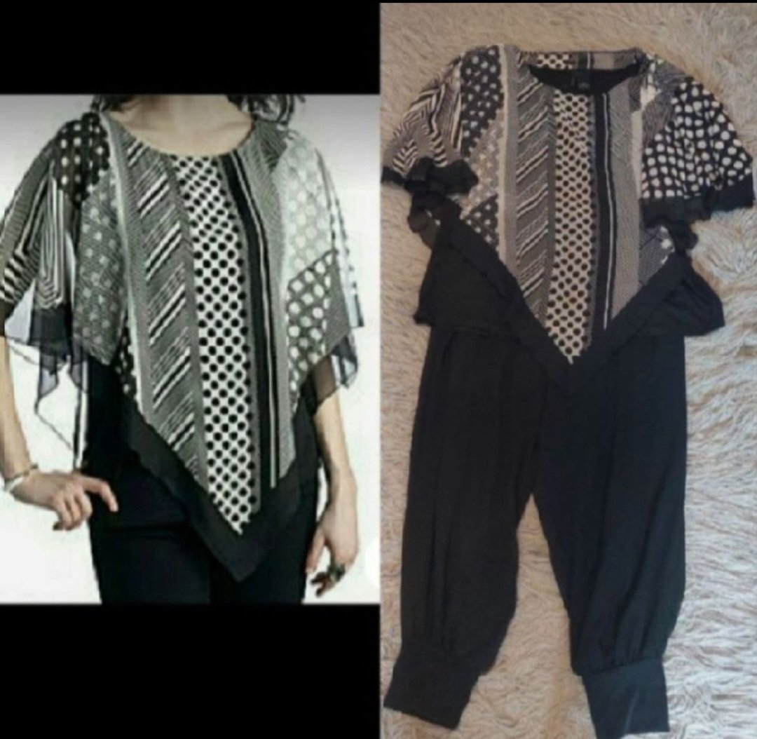 Subliiiiime ❤️❤️❤️lot de 2 pièces ❤️pantalon et ❤️pull en losange fashion taille 42