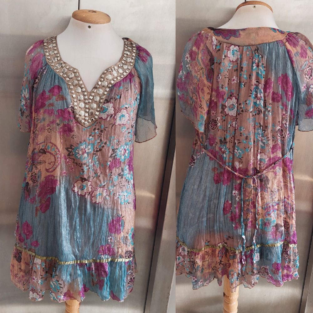 Très très légère robe midi❤️❤️❤️  florale fraîche d été taille S/M