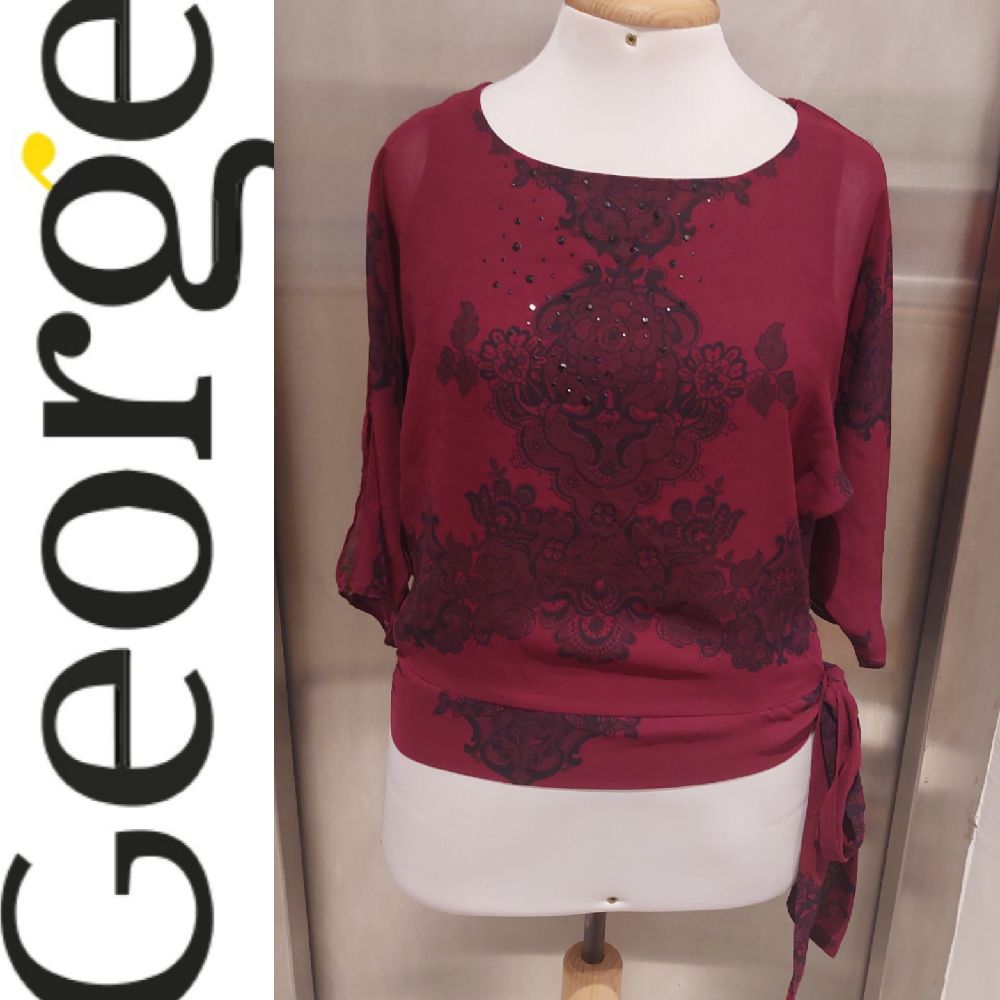 pull en mousseline de GEORGE avec strasses taille 36