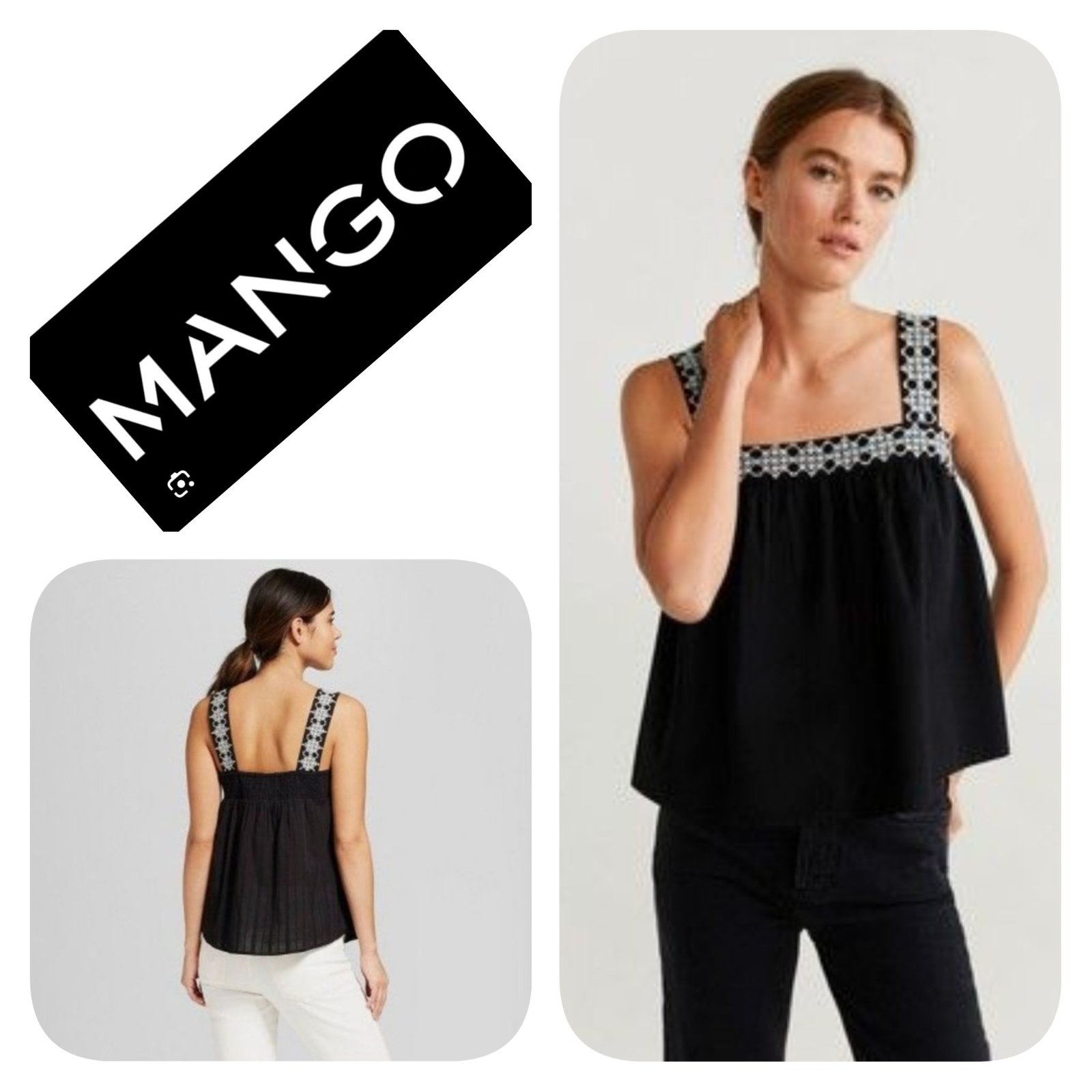 Subliiiiime❤️❤️❤️❤️ pull chasuble à motifs de MANGO taille 36 neuuuf avec étiquette🏷 importé de PARIS 