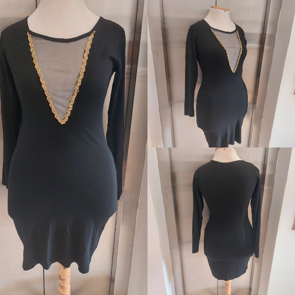 Subliiiiime ❤️ ❤️ robe moulante devant transparent taille 38