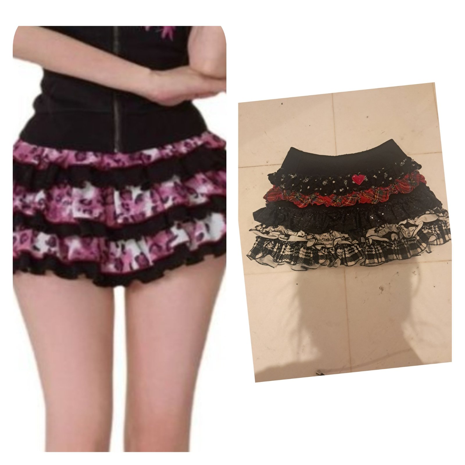 Subliiiiime❤️❤️❤️❤️❤️ mini-jupe à volants à franges multicolores taille 34/36 de Disney pour une personne mesurant environ 158cm