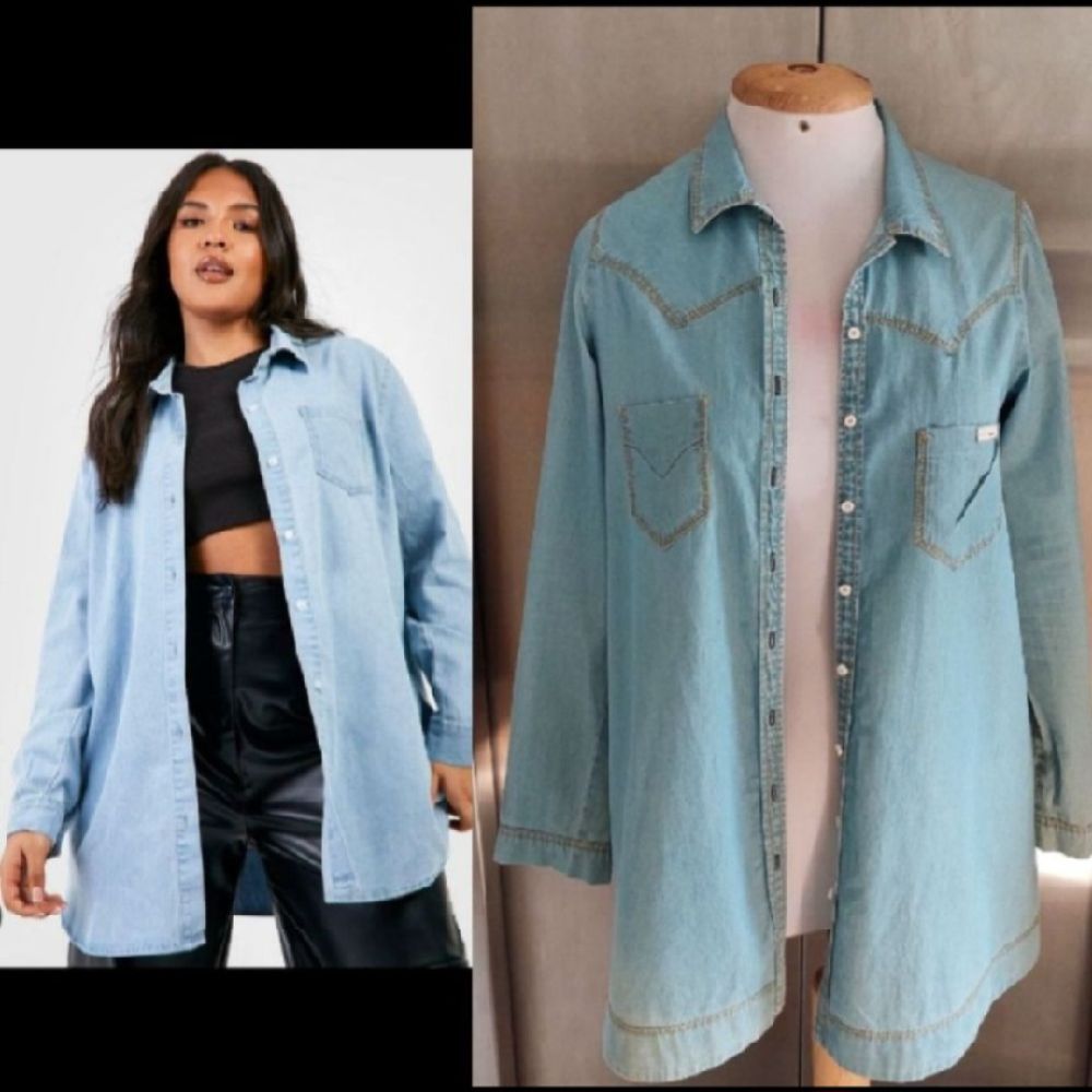 Subliiiiime ❤️ ❤️ ❤️ surchemise oversize bleu dégradée de la marque ACOTE taille 36/38