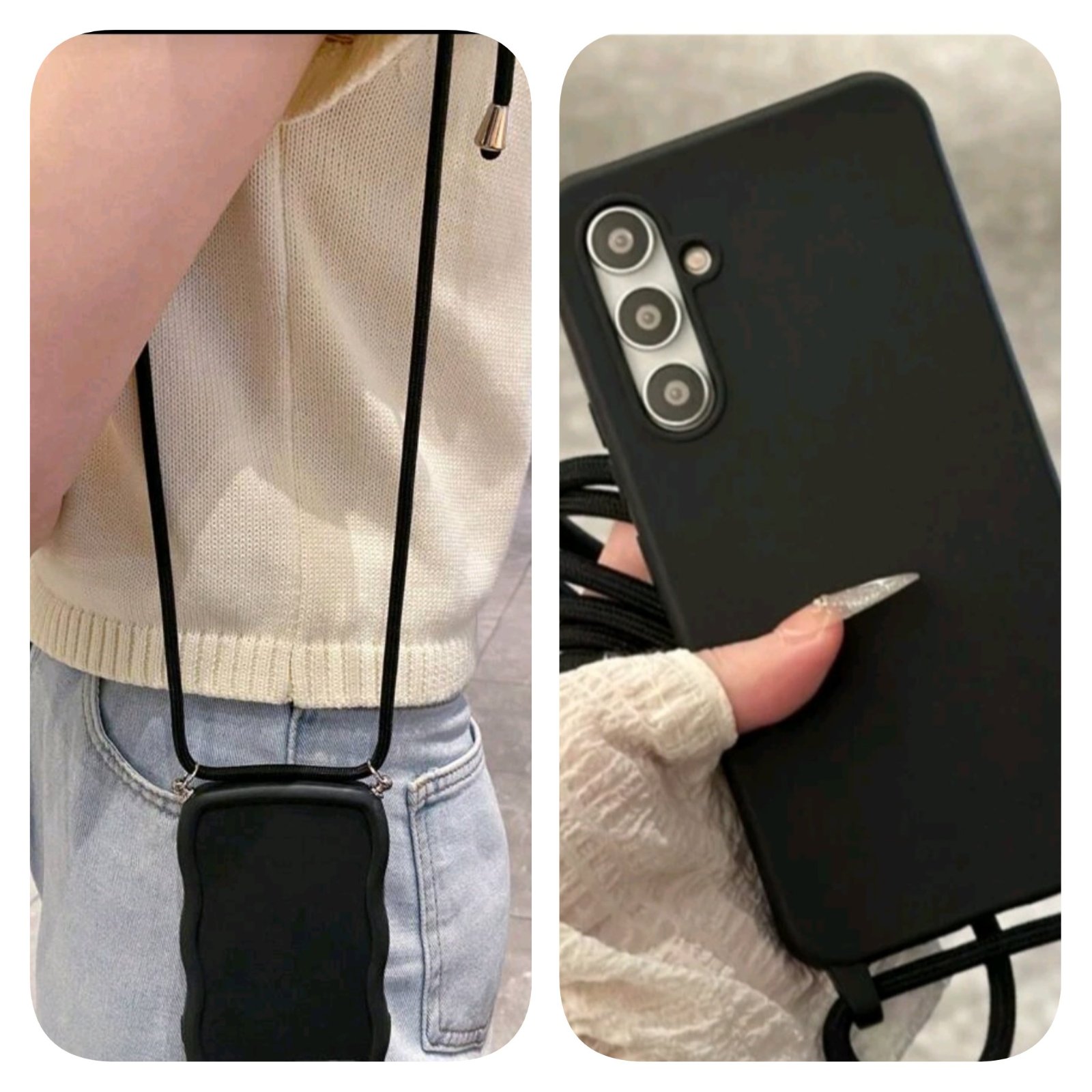 Subliiiiime❤️❤️❤️❤️❤️❤️ coque de téléphone portable à lanière  résistant à l eau  aux chocs et aux rayures pour les portables indiqué aux photos neuuuf