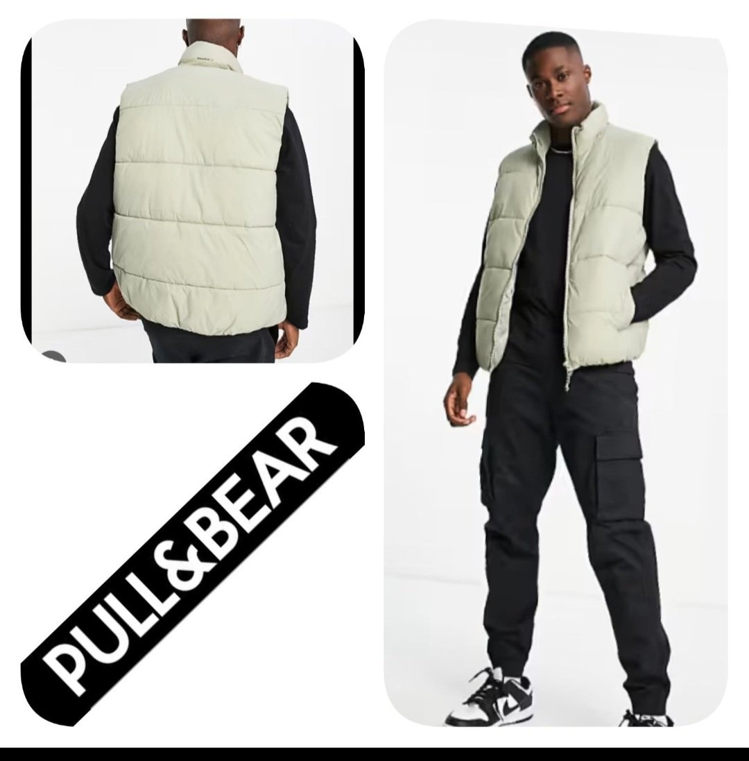 Subliiiiime ❤️❤️❤️❤️Doudoune matelassée sans manche de PULL&BEAR STWD pour homme 🚹taille 42 acheté de la boutique PULL&BEAR de PARIS comme neuf