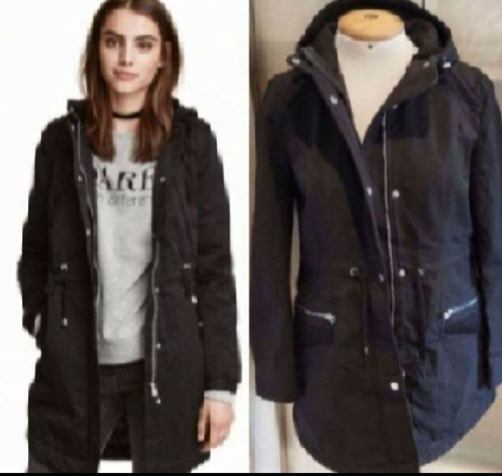 Subliiiiime ❤️ ❤️ ❤️ ❤️ parka à capuche noir taille 38