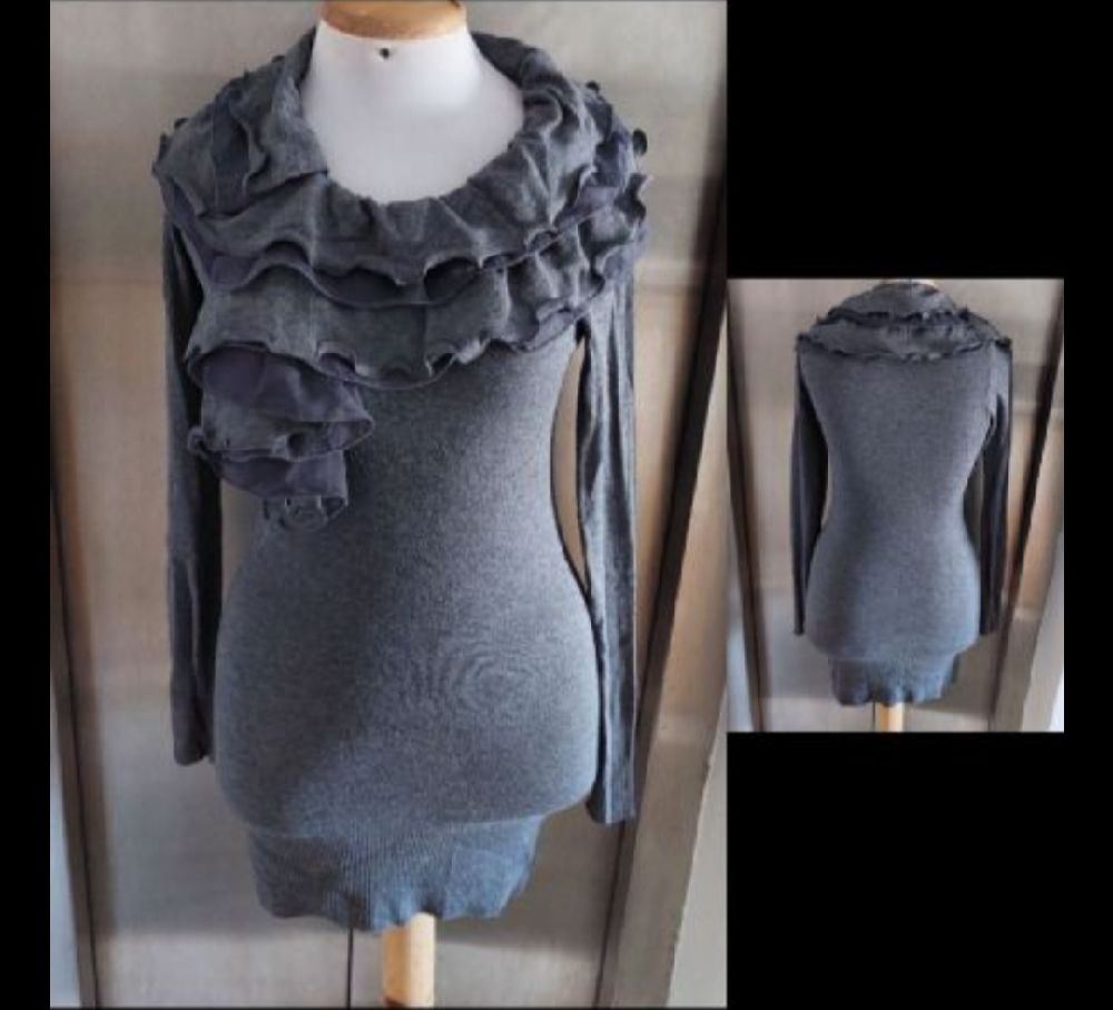 Subliiiiime ❤️ 💕 ❤️ robe moulante en cachemire chic taille 38 neuve