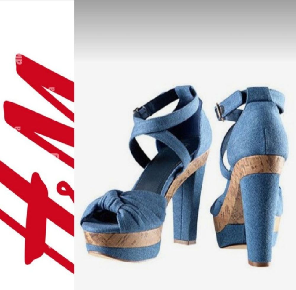 Escarpin en dejean avec nœud de H&M pointure 38 de H&M 