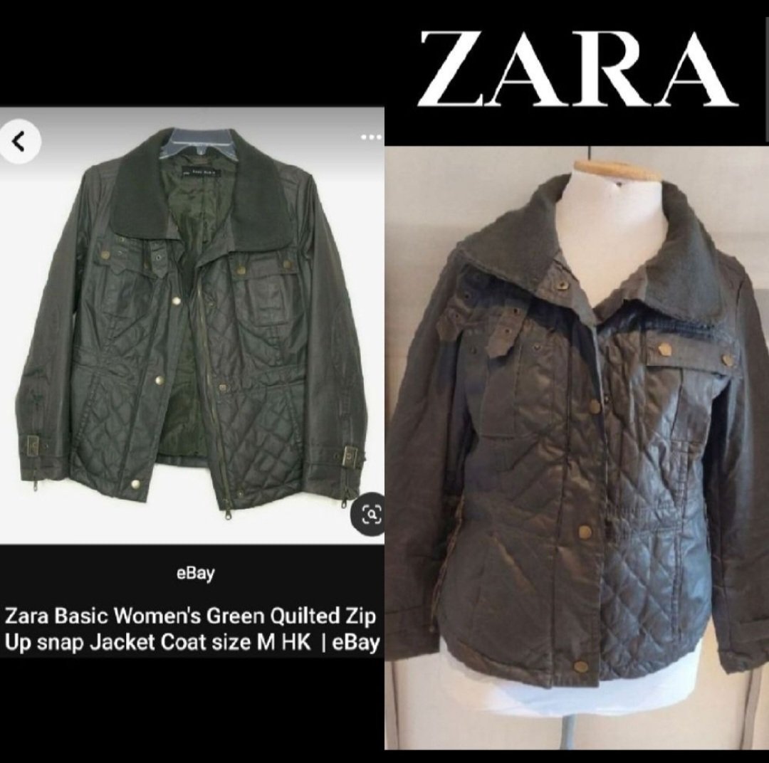 Subliiiiime ❤️❤️❤️❤️veste imperméable de couleur vert militaire de ZARA taille 40