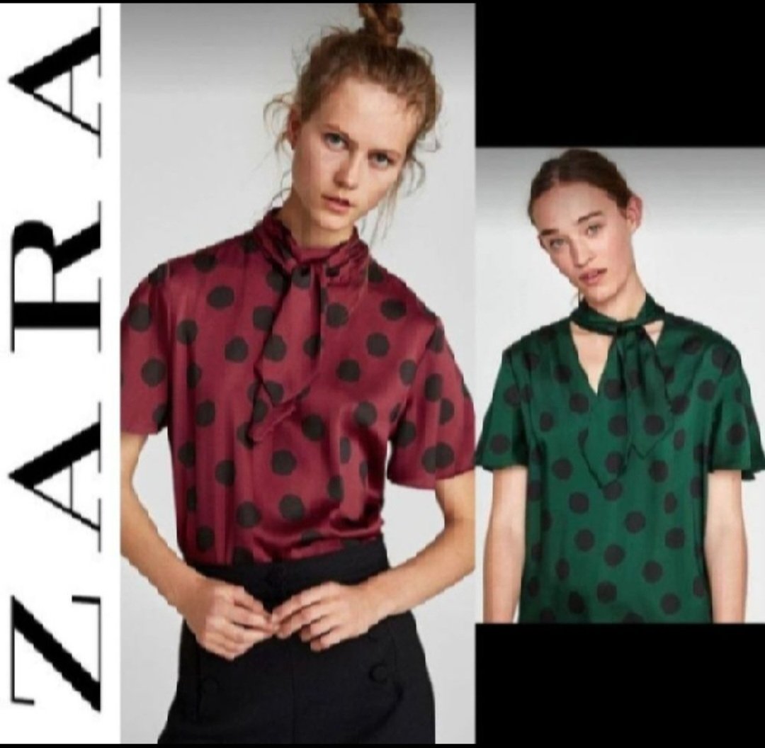 Subliiiiime ❤️❤️❤️❤️ lot 2 blouses satinée de ZARA taille 38