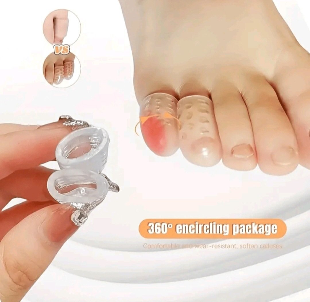 Subliiiiime❤️❤️❤️❤️ 10 pièces manchons  d orteils en silicone transparent anti friction doux respirant confortable facile à porter réutilisable neuuuf 