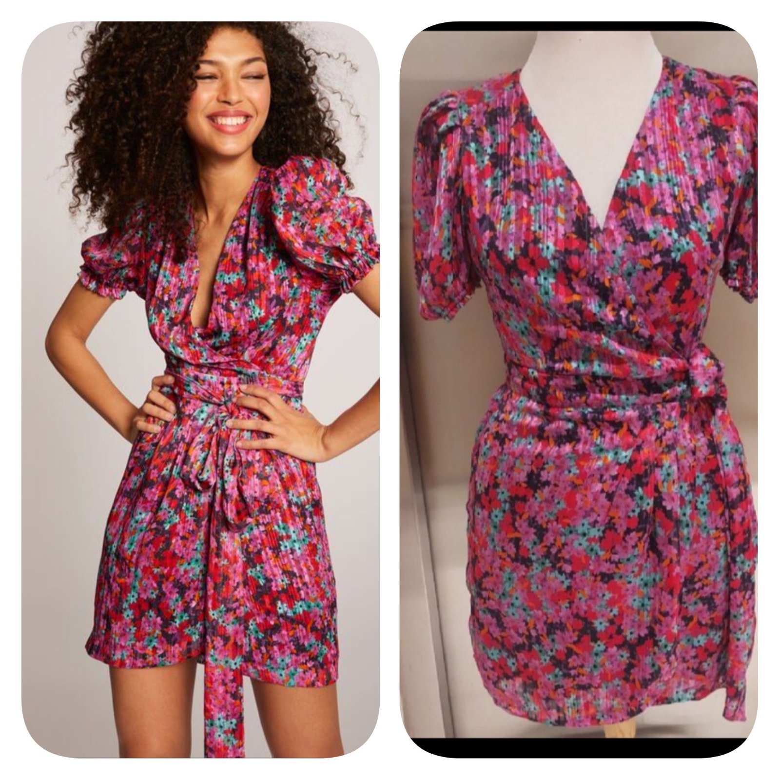Subliiiiime❤️❤️❤️❤️❤️ robe portefeuille florale de MORGAN taille 38