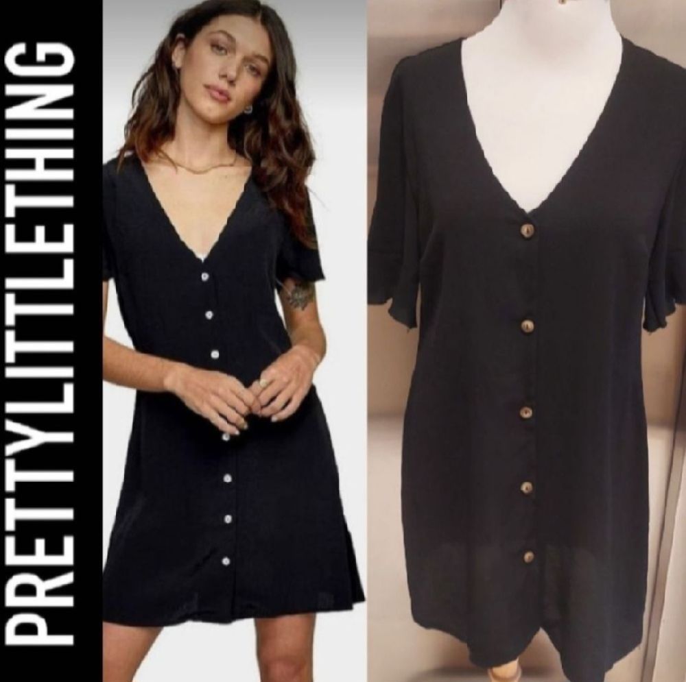 Subliiiiime ❤️ ❤️ ❤️ ❤️ nobe légère à boutons de PRETTYLITTLETHING taille 40