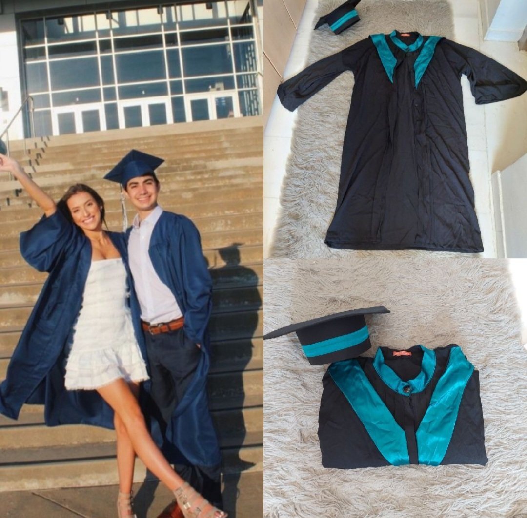 Subliiiiime❤️❤️❤️❤️❤️ tenue de la cérémonie du fin d etudes et remise du diplôme unisexe ( femme ou homme) taille unique inchallah benje7 ❤️
