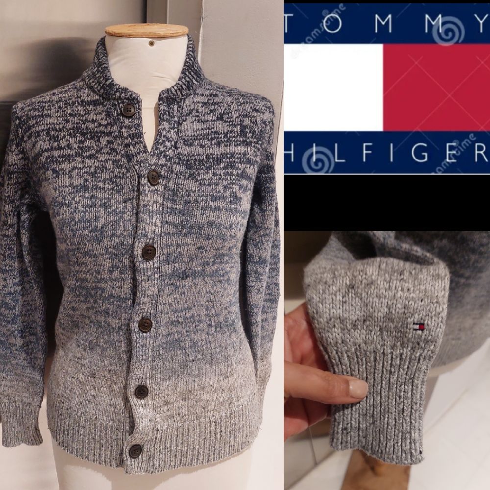 Subliiiiime ❤️ ❤️ ❤️ cardigan en laine dégradée de TOMMY HILFIGER GARÇON  👦 taille 14 ans