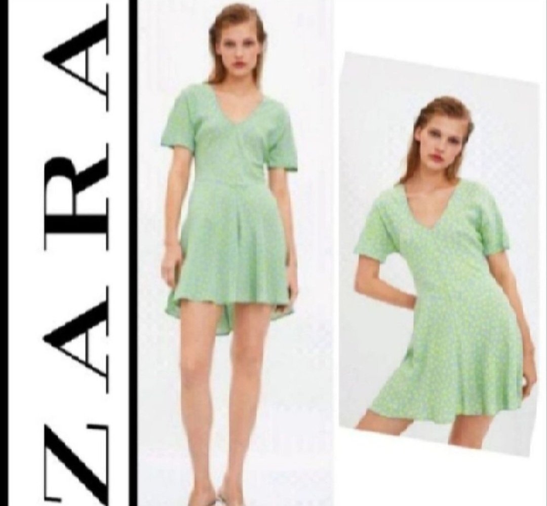 Subliiiiime❤️❤️❤️❤️ robe évasée à petits cœurs de ZARA taille 36