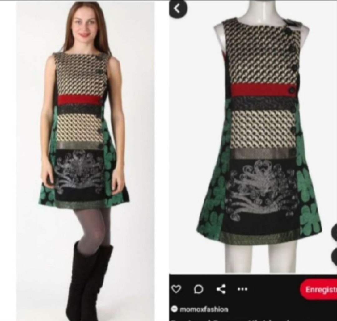 Subliiiiime❤️❤️❤️❤️❤️ robe automne/ hiver de DESIGUAL taille 38