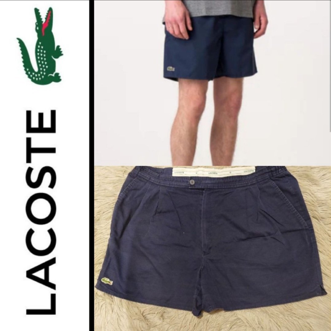 Subliiiiime❤️❤️❤️❤️❤️100% cotton short pour HOMME 🚹de LACOSTE couleir bleu marine taille 44/46 
