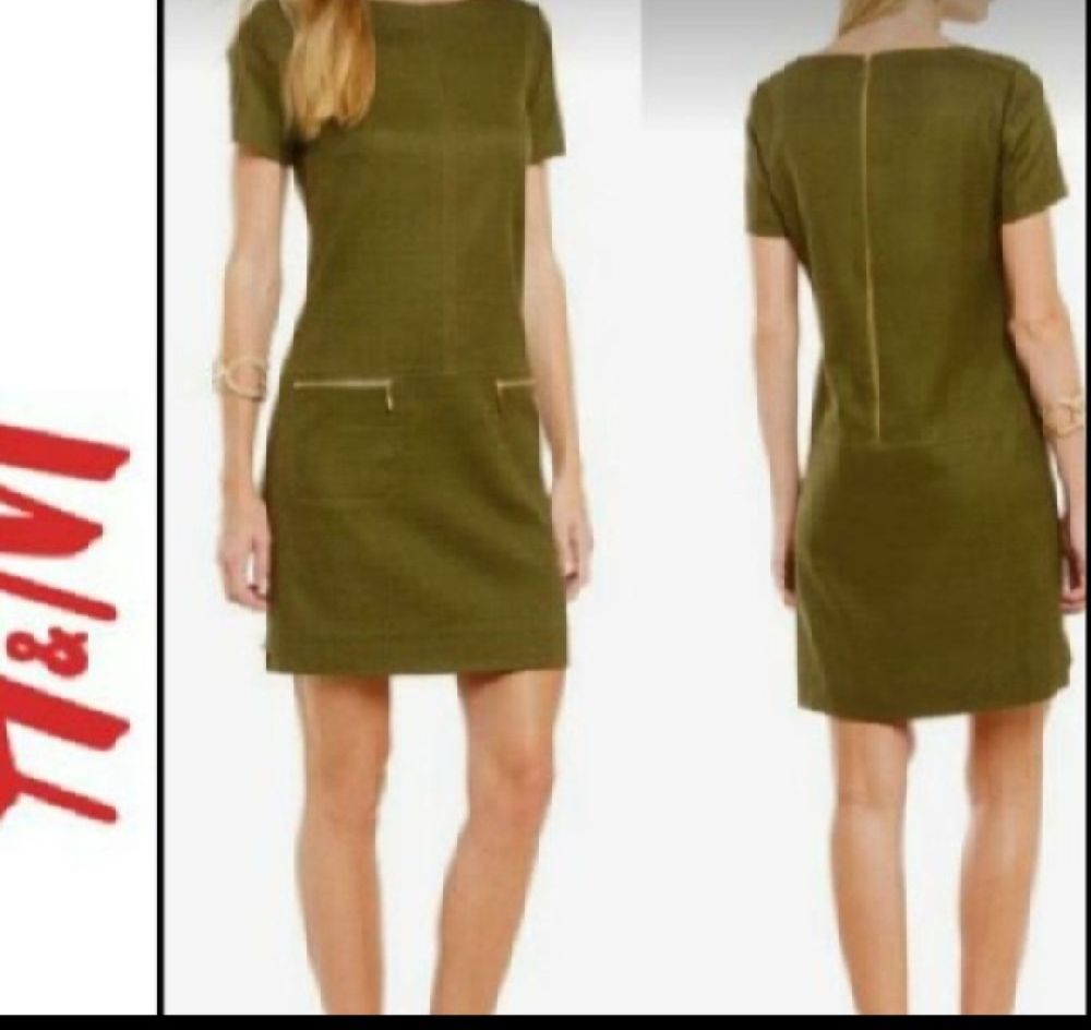 Subliiiiime ❤️ ❤️ ❤️ robe zippée de H&M taille 36 couleur vert militaire 