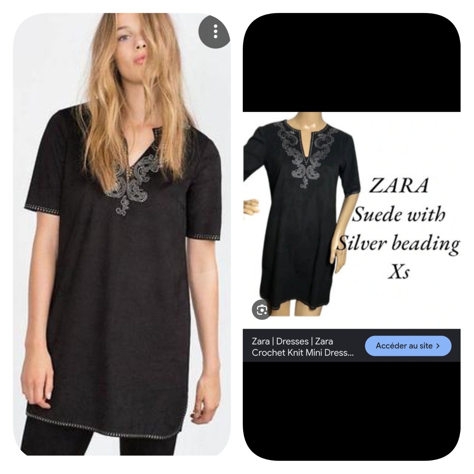 Subliiiiime❤️❤️❤️❤️❤️ tunique de ZARA avec motifs taille 34/36