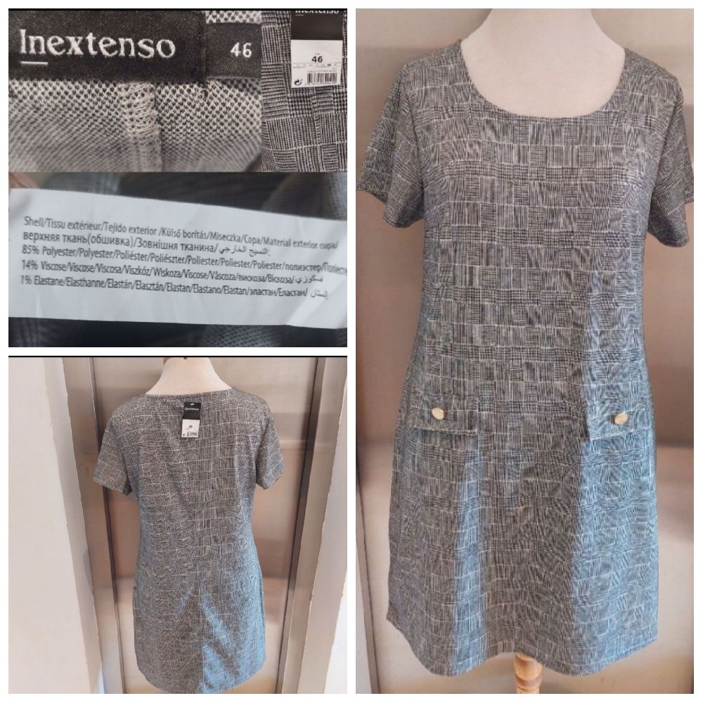 subliiiiime ❤️ ❤️ ❤️ robe INEXTENSO taille 46 tissu automne hiver neuve avec étiquettes 🏷 