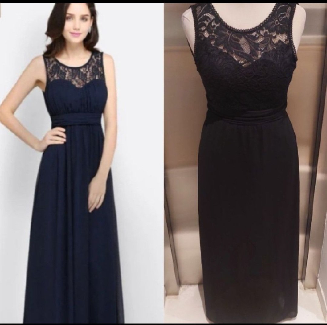 Subliiiiime❤️❤️❤️❤️ robe de soirée détails en dentelles avec ceinture taille 38 comme neuve 