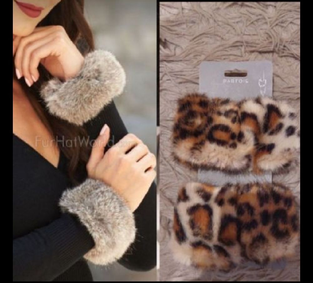 Subliiiiime ❤️ ❤️ ❤️ ❤️ accessoires poignées en fausse fourrure léopards 🐆 de PARFOIS vous pouvez décorer vos pulls ou manteau ou veste acheté de PARFOIS Paris 