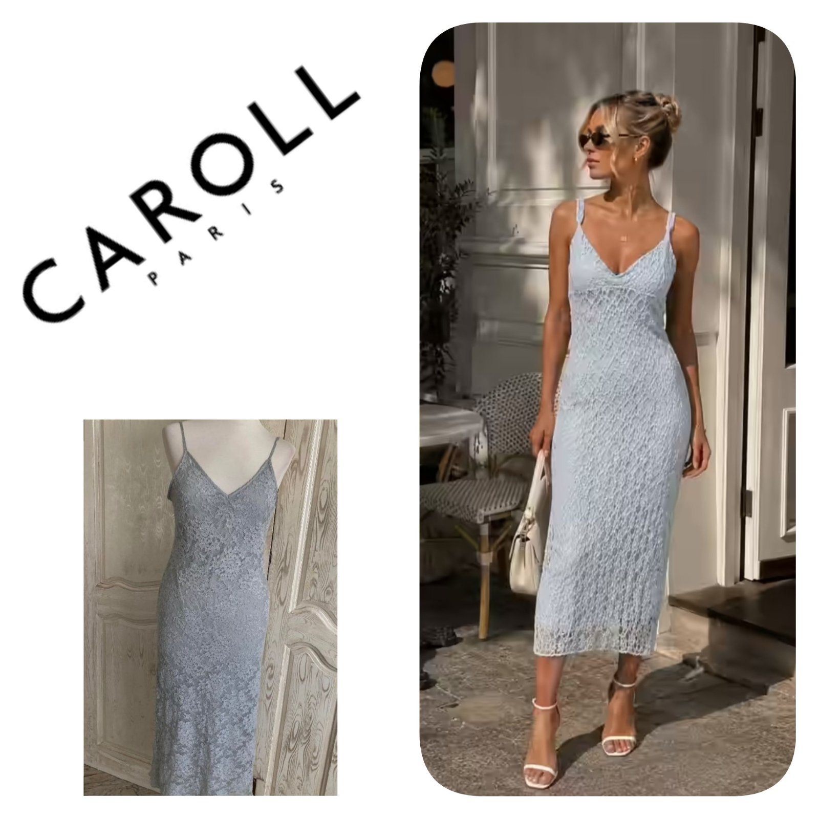 Subliiiiime❤️❤️❤️❤️❤️ robe en dentelles de CAROLL taille 42/44