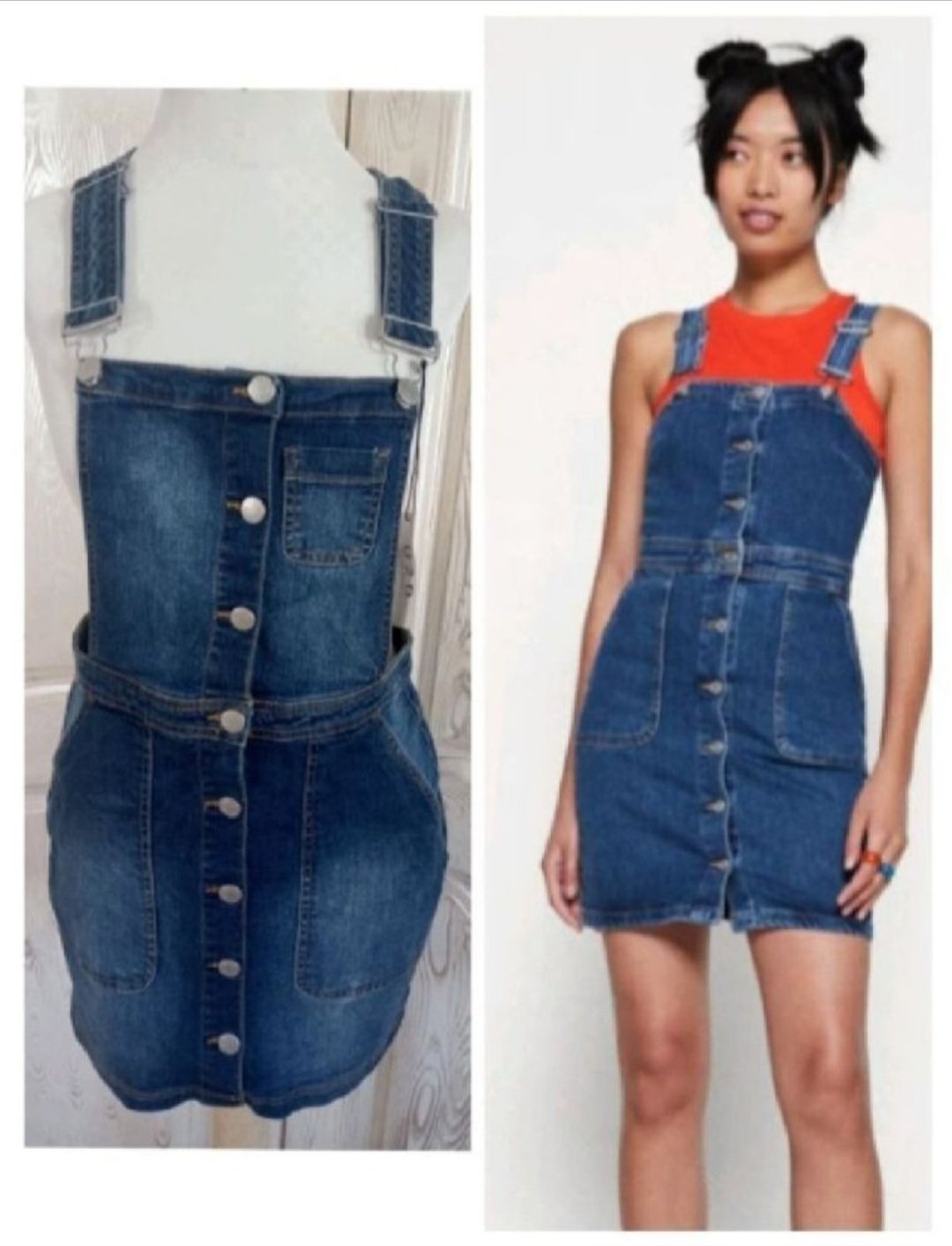 Subliiiiime❤️❤️❤️❤️ robe salopette boutonnées en jean taille 38 neuve avec étiquette 🏷