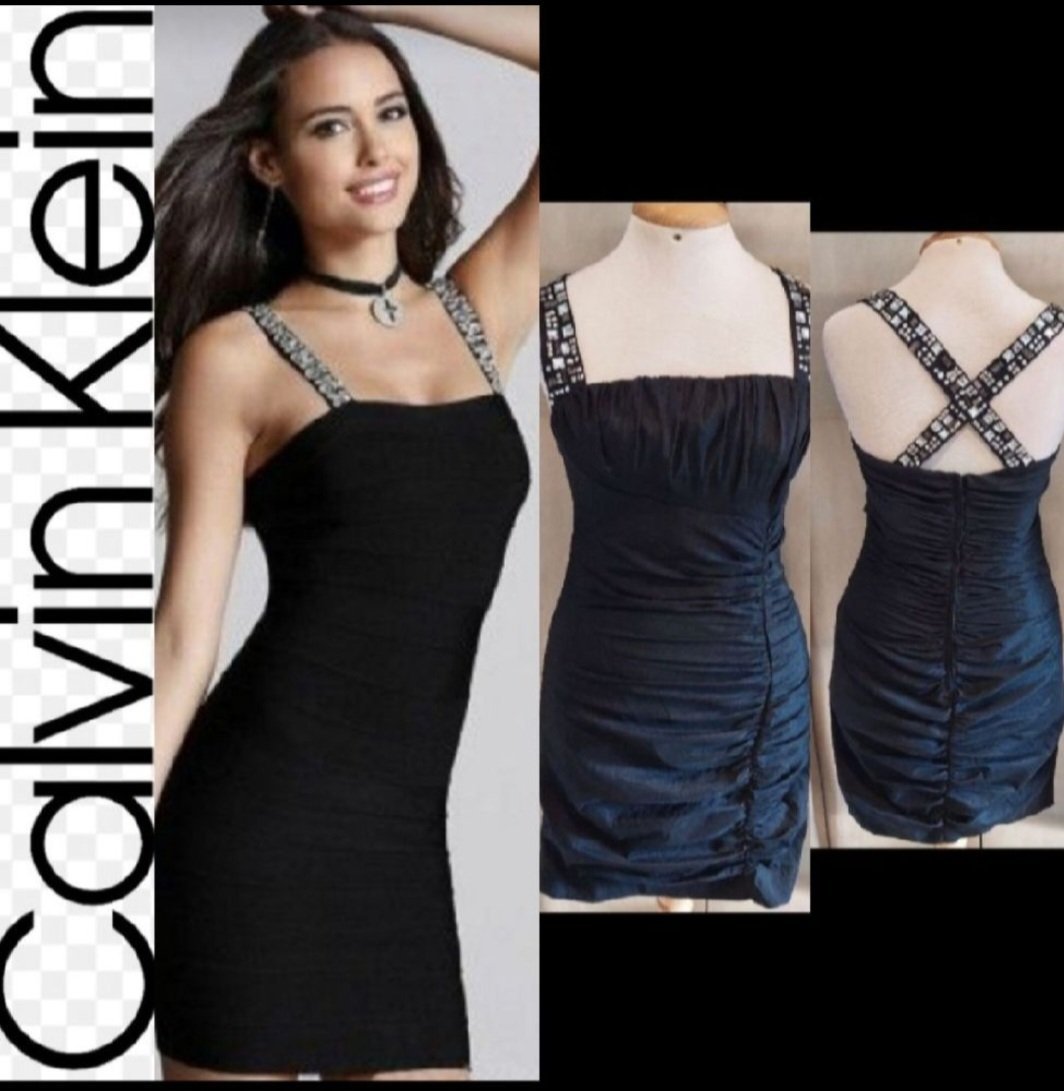 Subliiiiime ❤️❤️❤️❤️❤️robe moulante drapée de CALVIN KLEIN taille 38