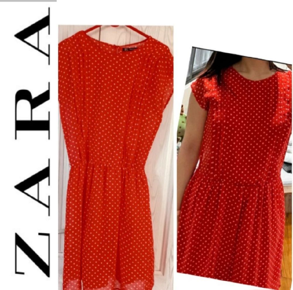 Subliiiiime ❤️ ❤️ ❤️ robe légère à petits pois taille 36 de ZARA 