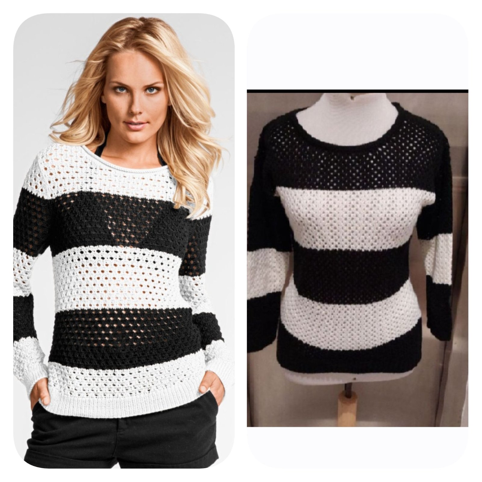 Subliiiiime❤️❤️❤️❤️❤️ pull à rayures taille 40