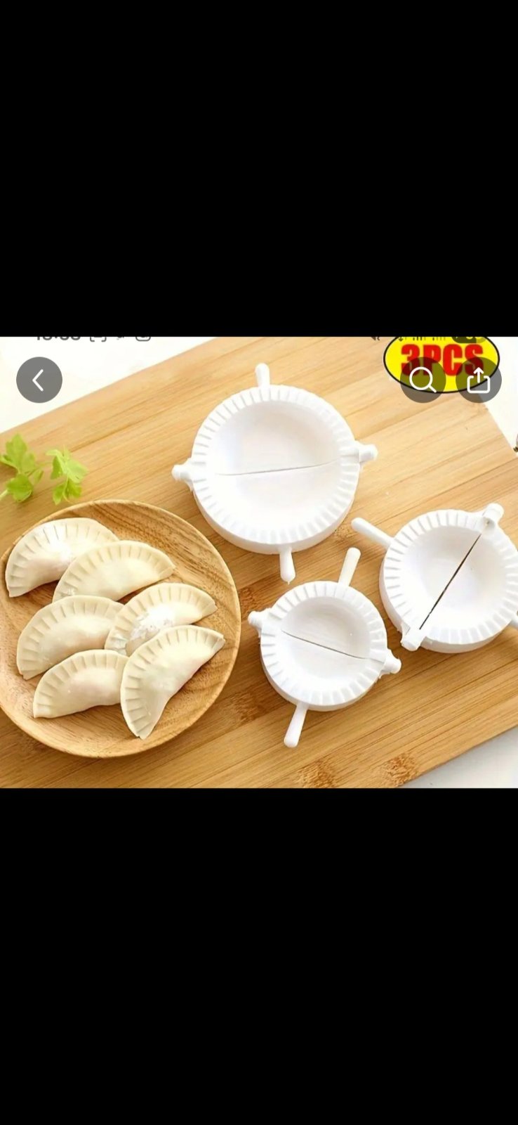 Subliiiiime ❤️❤️❤️❤️ 3 moules forme❤️ small ❤️medium❤️ et large❤️ pour raviolis pâtisserie maison pierogis ...neuuuf facile à laver