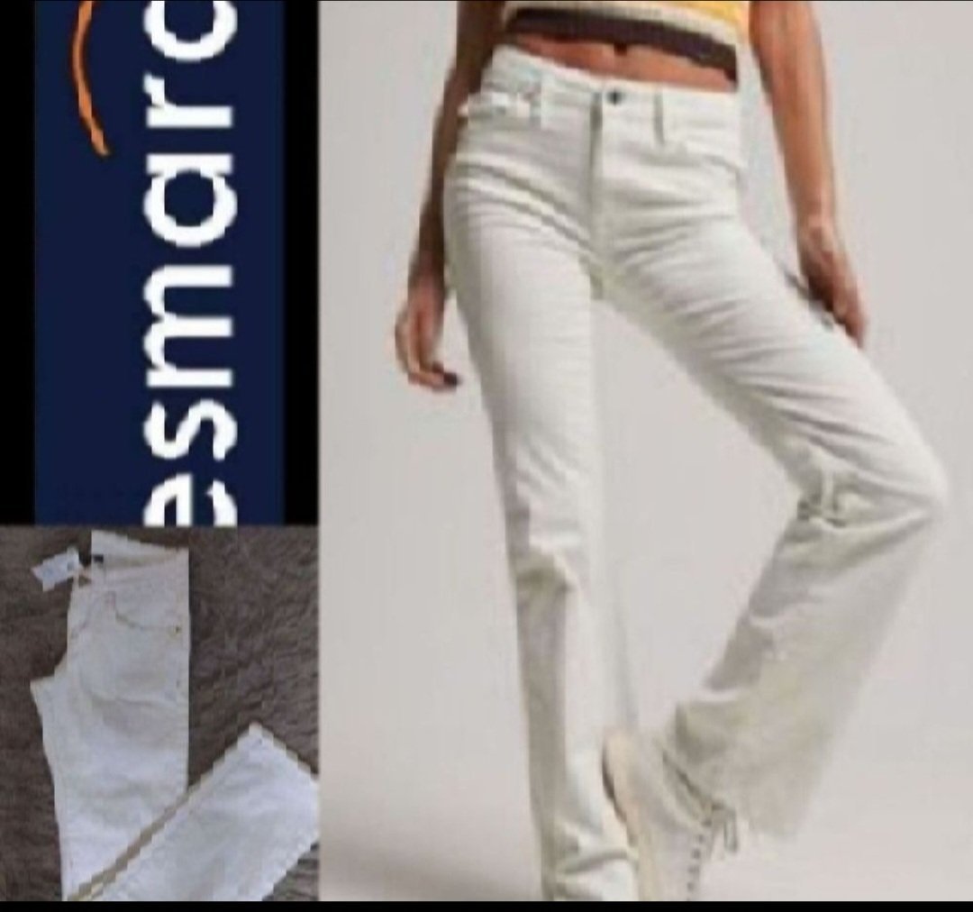 Subliiiiime ❤️❤️❤️❤️pantalon cigarette en jean blanc taille 36 neuuuf avec étiquette🏷 