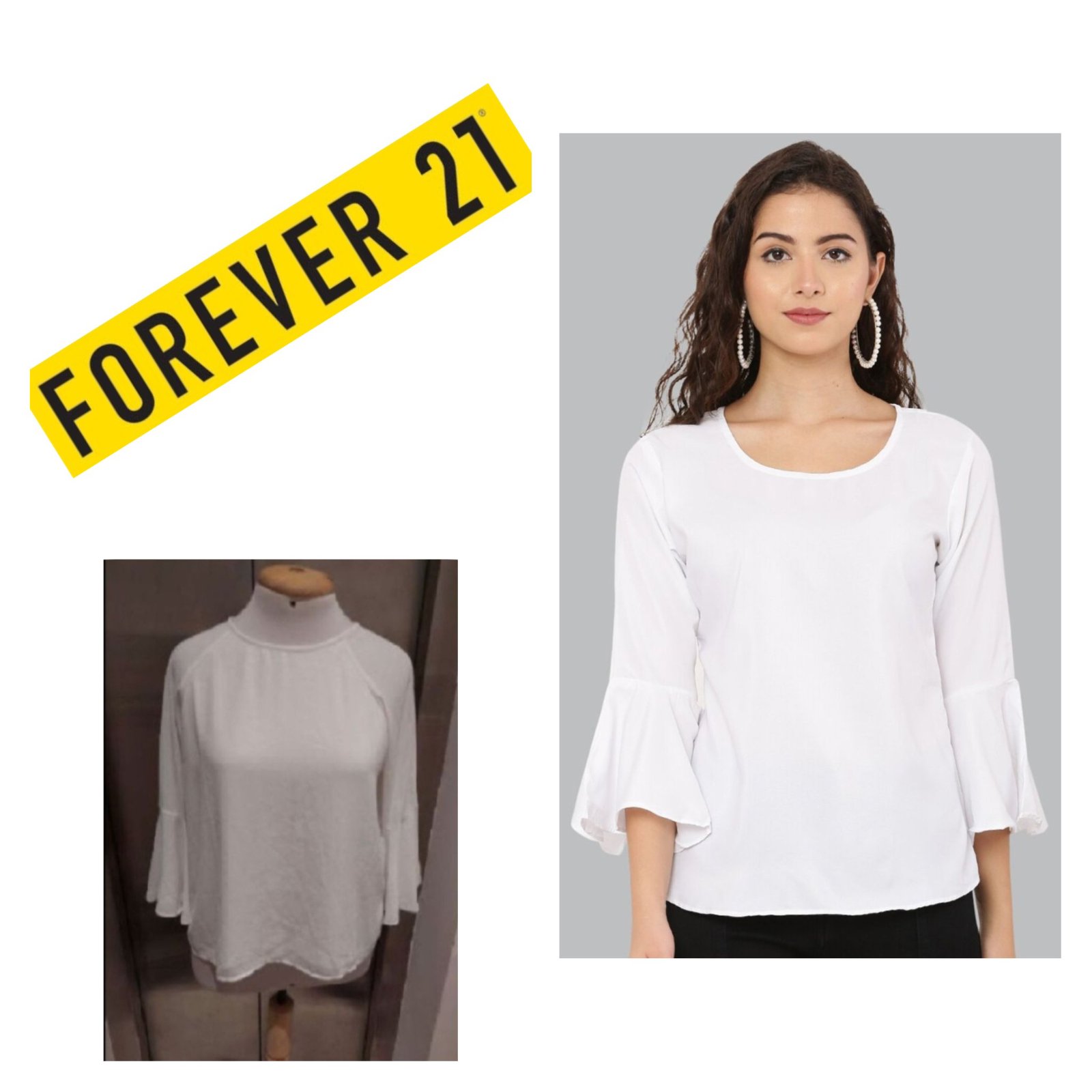 Subliiiiime blouse blanche taille 40 de FOREVER21 