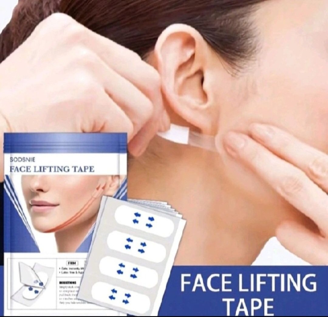 Très efficace par expérience subliiiiime ❤️❤️❤️❤️40 pièces invisible LEFTING FACE TAPE pour étirer la peau de toutes parties du visage neuuuf 